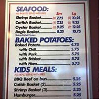 Bogie's Po-Boys Seafood & BBQ - Columbia, MS menu_pic