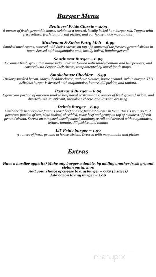 Brothers' Pride Fine Meats and Sausage - Picayune, MS menu_pic