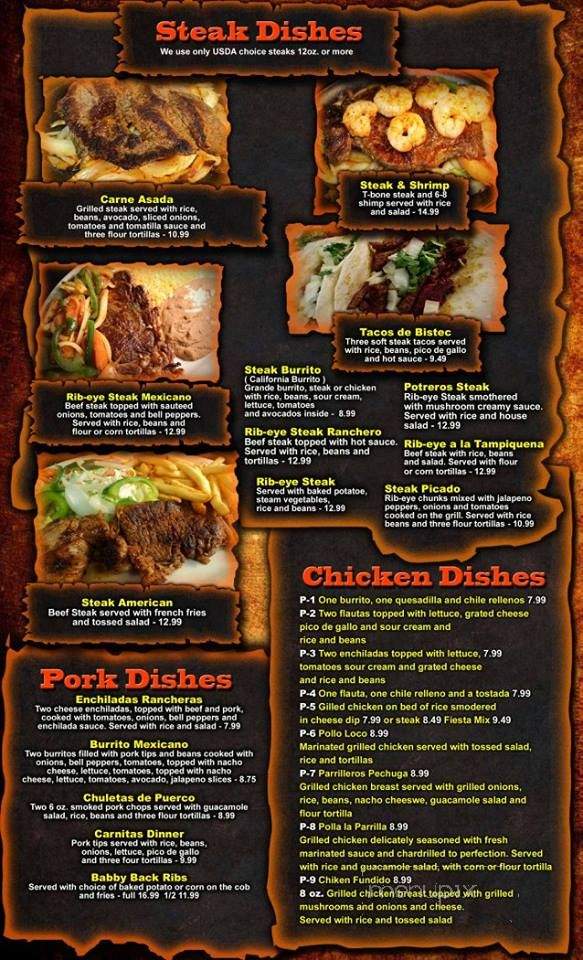 Los Parrilleros - Monticello, MS menu_pic