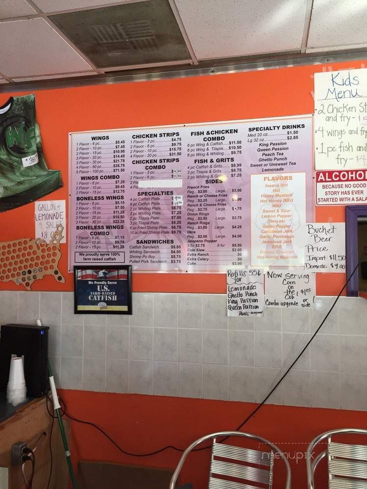 Wing King - West Point, MS menu_pic