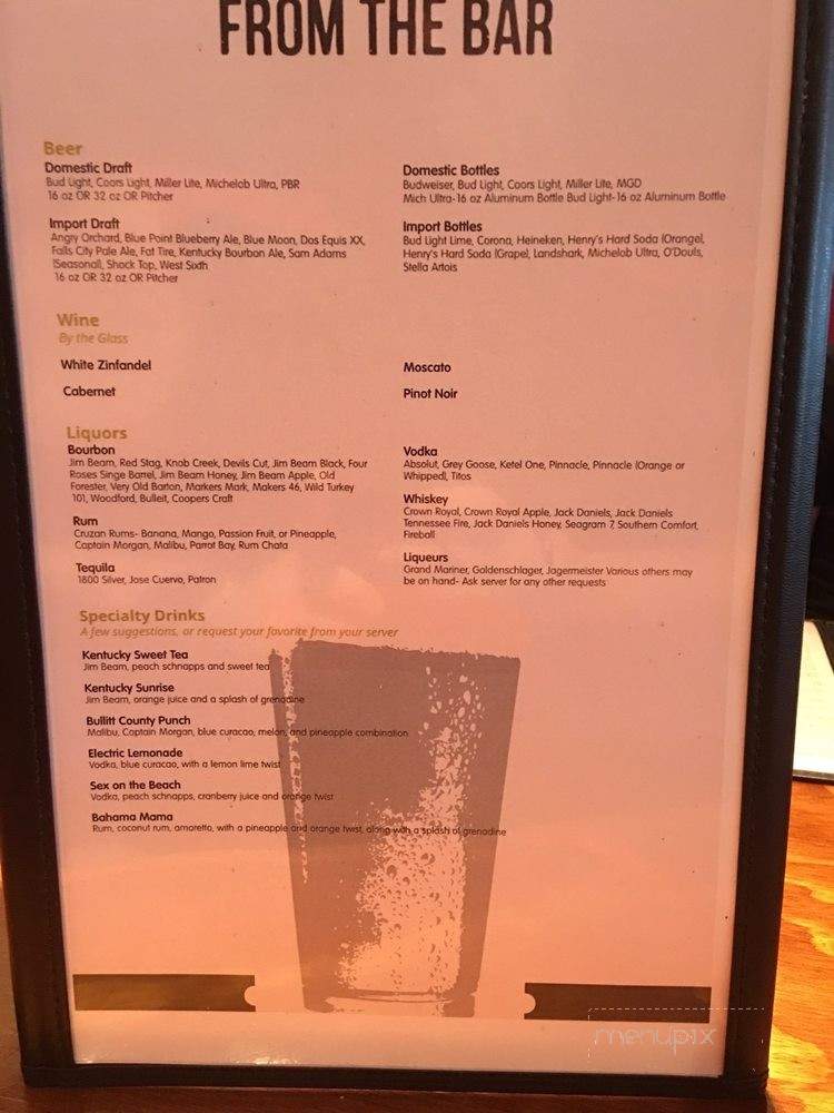 Lights on Bar and Grill - Mount Washington, KY menu_pic