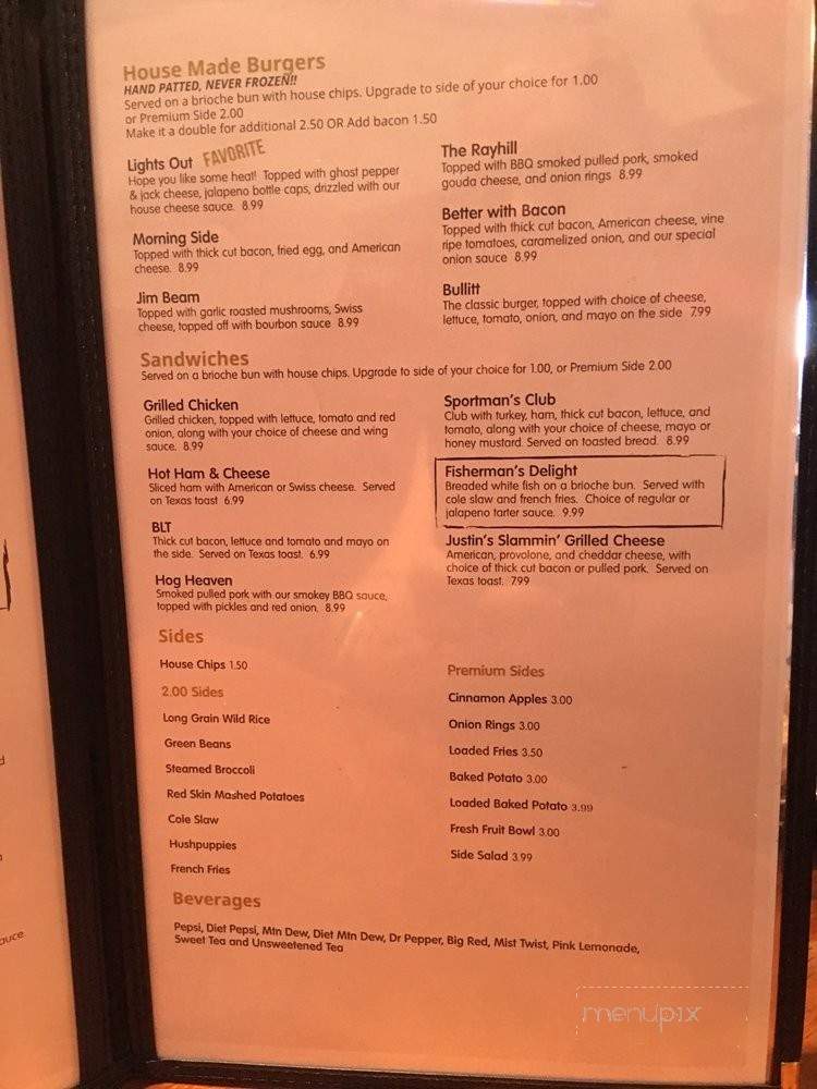 Lights on Bar and Grill - Mount Washington, KY menu_pic