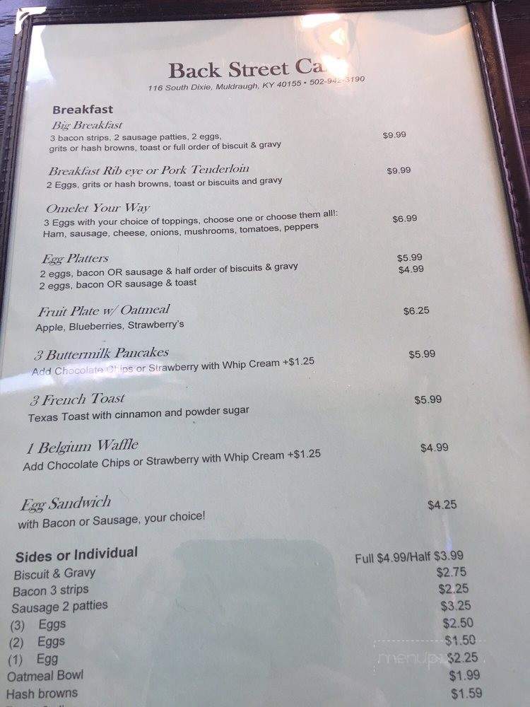 /30648554/Back-Street-Cafe-Muldraugh-KY - Muldraugh, KY