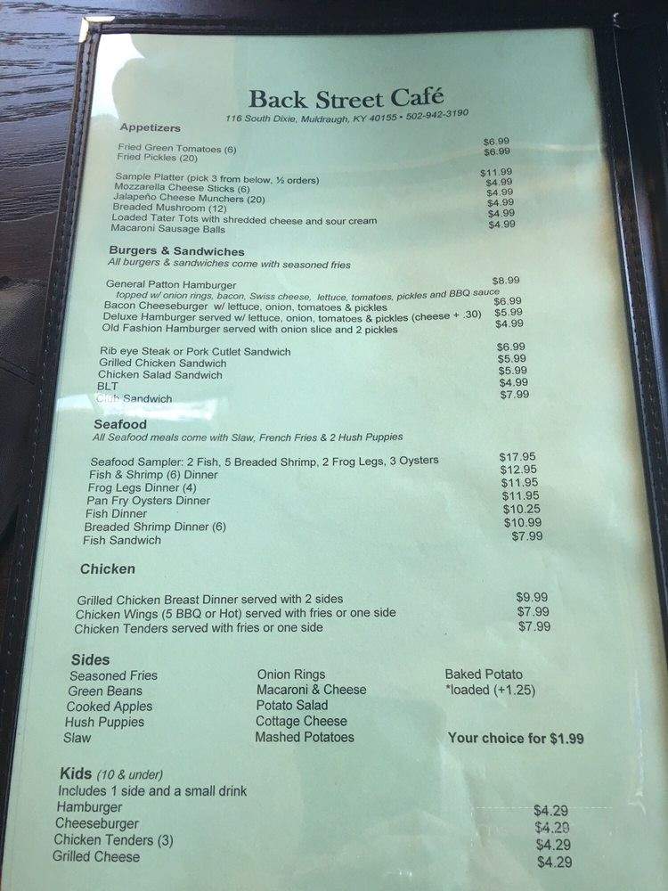 /30648554/Back-Street-Cafe-Muldraugh-KY - Muldraugh, KY