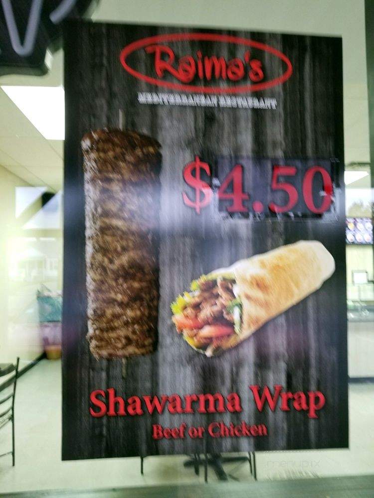 Raima's Mediterranean Restaurant - Louisville, KY menu_pic