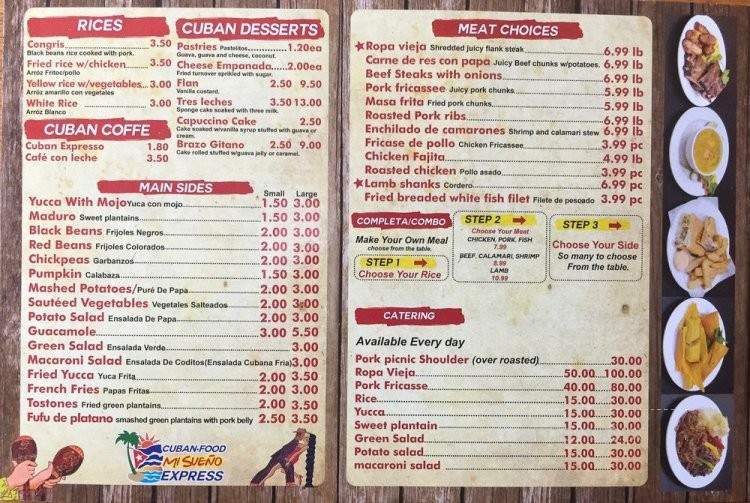 Mi Sueno Cuban Express - Louisville, KY menu_pic