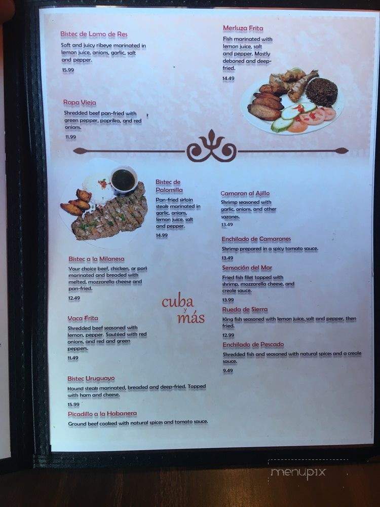 Cuba Y Mas - Louisville, KY menu_pic
