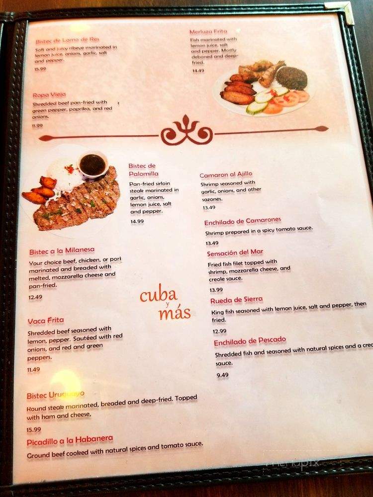 Cuba Y Mas - Louisville, KY menu_pic