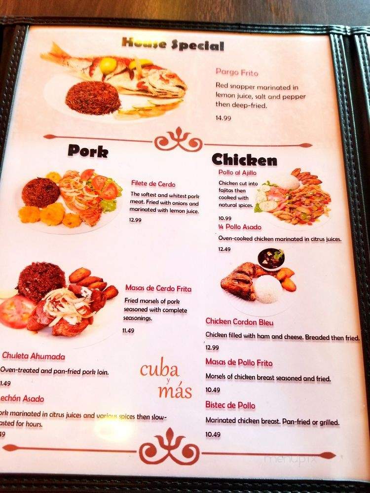 Cuba Y Mas - Louisville, KY menu_pic