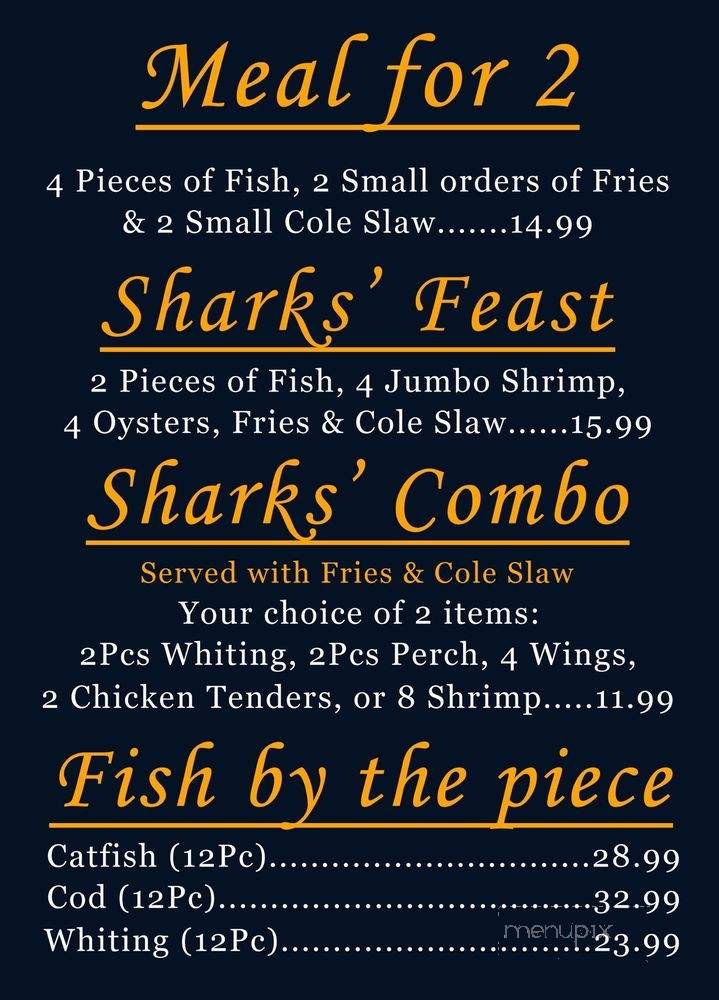 Sharks Seafood - Louisville, KY menu_pic