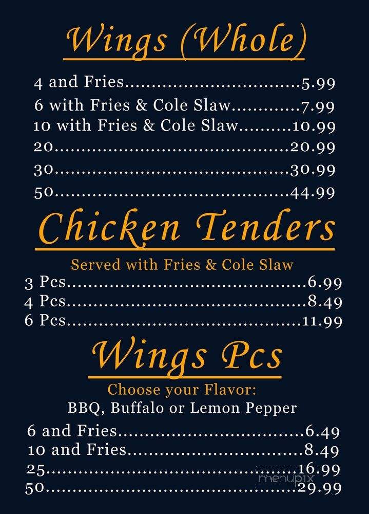 Sharks Seafood - Louisville, KY menu_pic