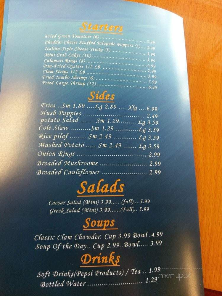 Sharks Seafood - Louisville, KY menu_pic
