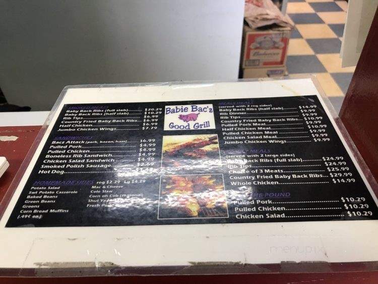 Babie Bac'z Good Grill - Louisville, KY menu_pic