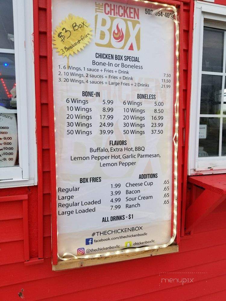 The Chicken Box - Louisville, KY menu_pic