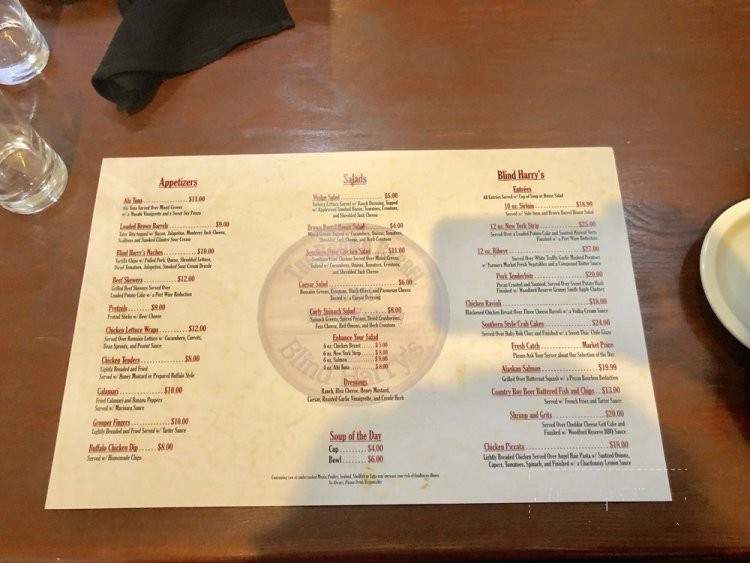 Brown Barrel - Midway, KY menu_pic