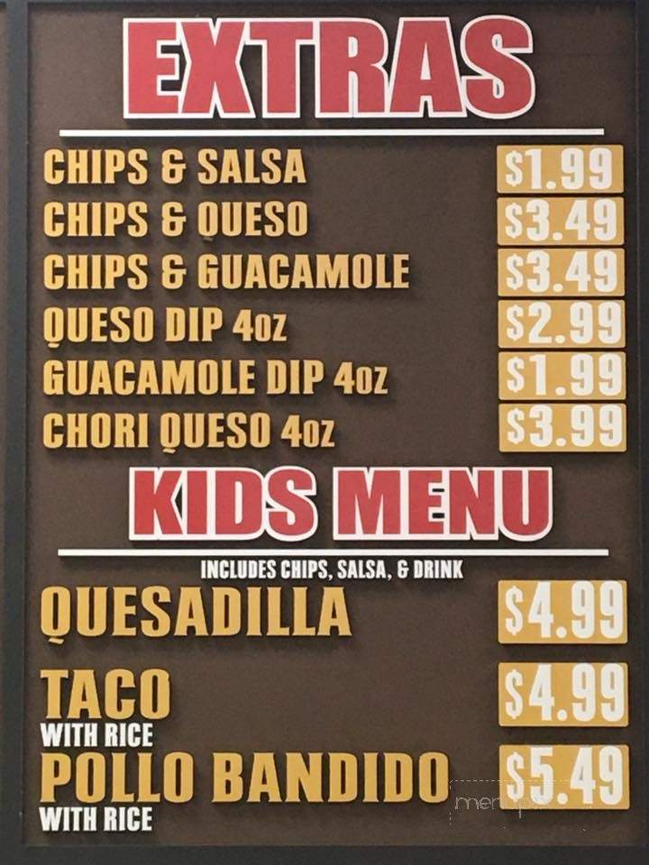 Don Senor Express - Richmond, KY menu_pic