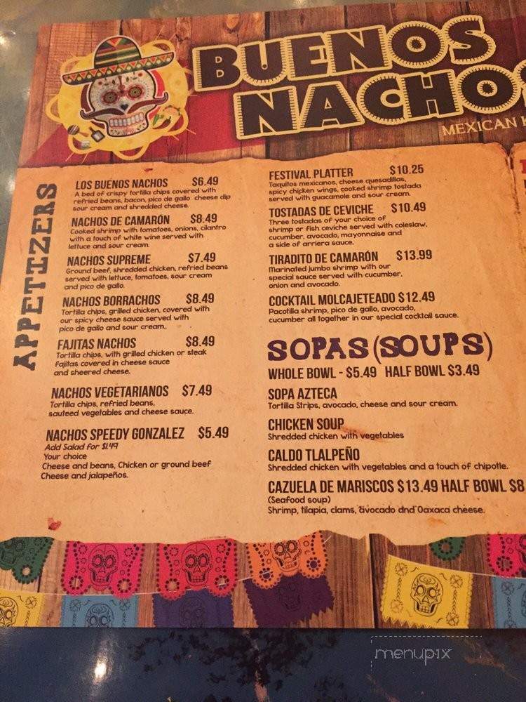 Buenos Nachos - Lexington, KY menu_pic