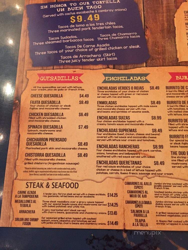 Buenos Nachos - Lexington, KY menu_pic