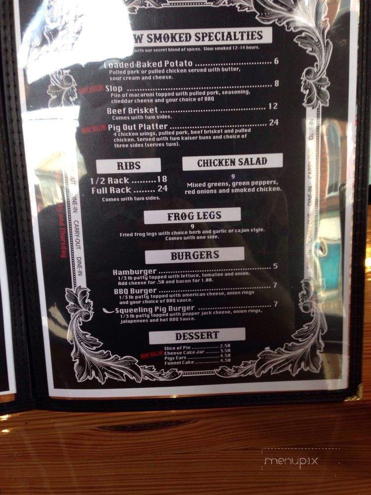 The Smoking Pig Tavern - Falmouth, KY menu_pic