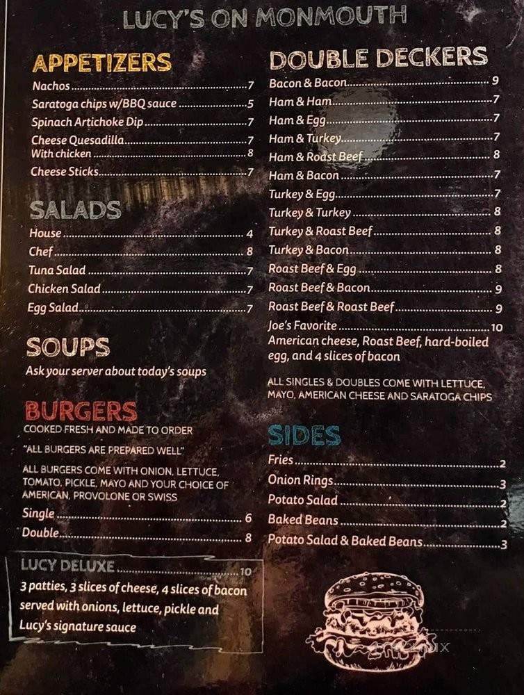 Lucy's on Monmouth - Newport, KY menu_pic