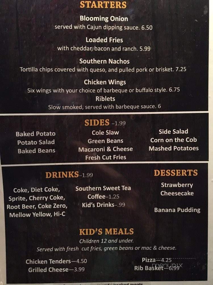 Southern Spoon - Louisa, KY menu_pic