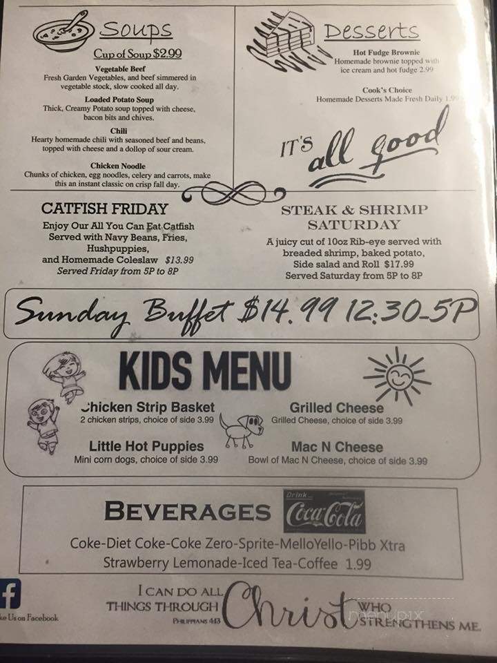 Angie's Cast Iron Grill - Paintsville, KY menu_pic