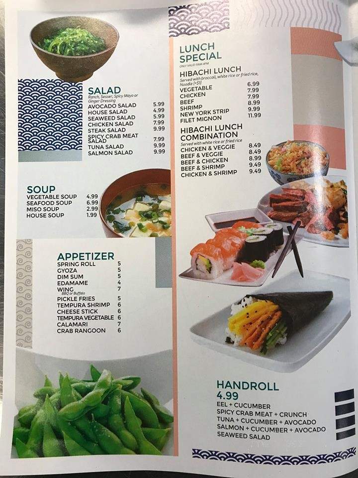 Hokkaido Grill & Sushi - Paducah, KY menu_pic