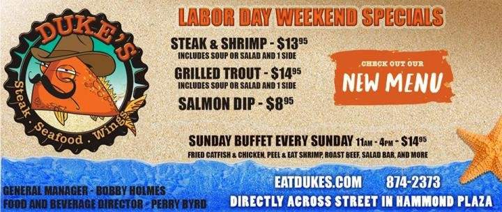 Duke's - Hopkinsville, KY menu_pic