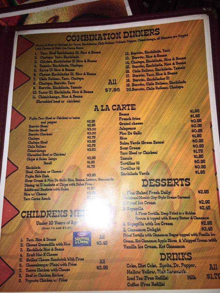 Los Cabos Mexican Restaurant - Owensboro, KY menu_pic