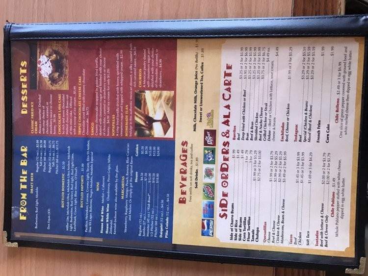 El Ranchero Mexican Restaurant - Henderson, KY menu_pic
