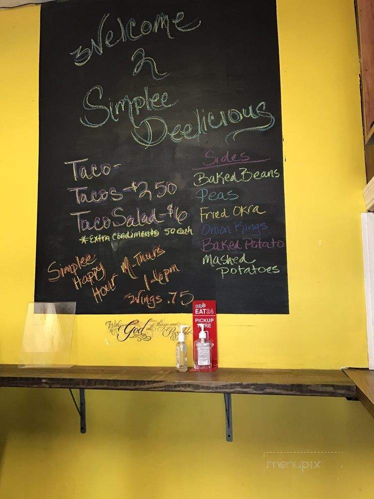 Simplee Deelicious - Columbus, OH menu_pic