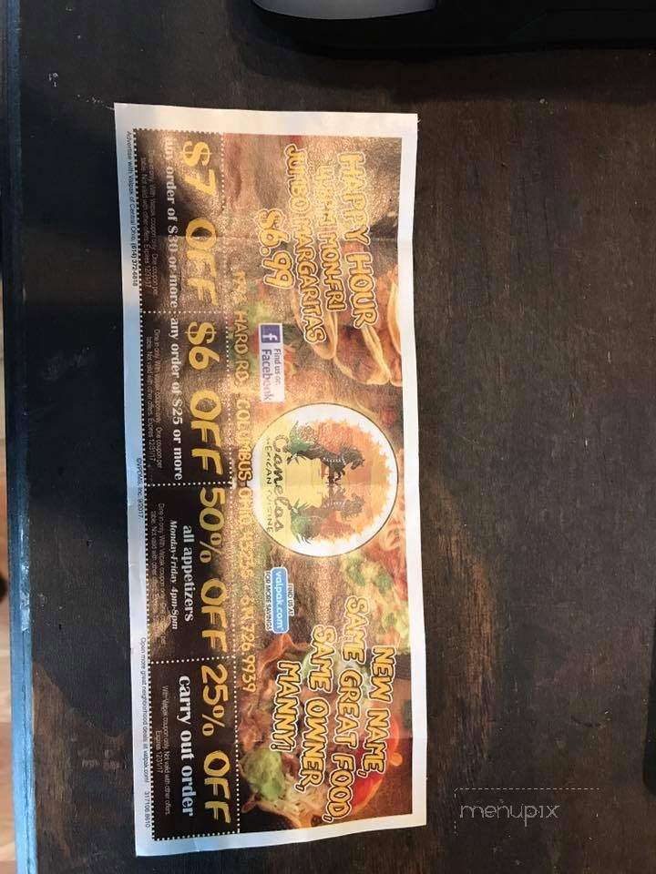 Canelos - Columbus, OH menu_pic