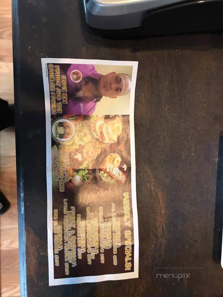 Canelos - Columbus, OH menu_pic