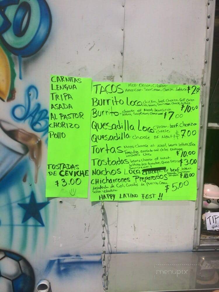 El Tuzo Taco - Columbus, OH menu_pic