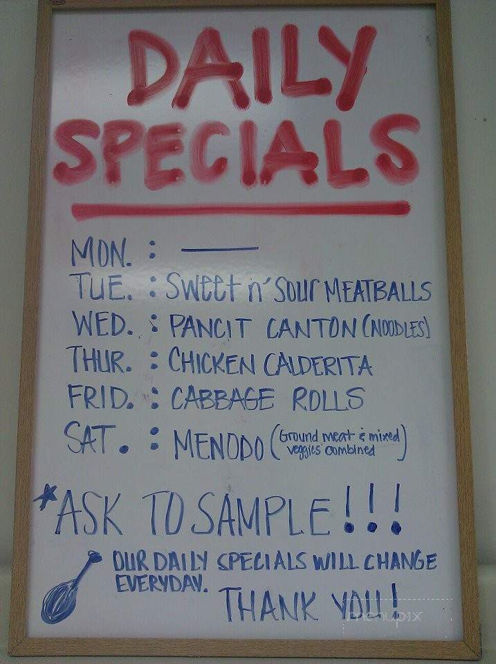 Espy's - Bellefontaine, OH menu_pic