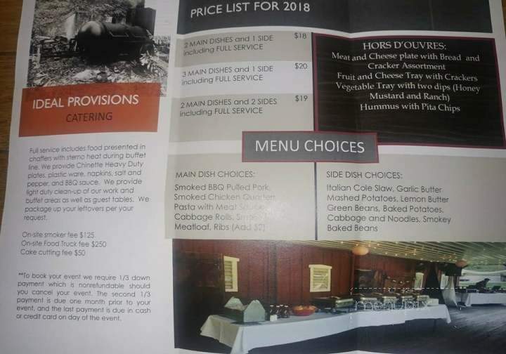 Ideal Provisions - Bridgeport, OH menu_pic