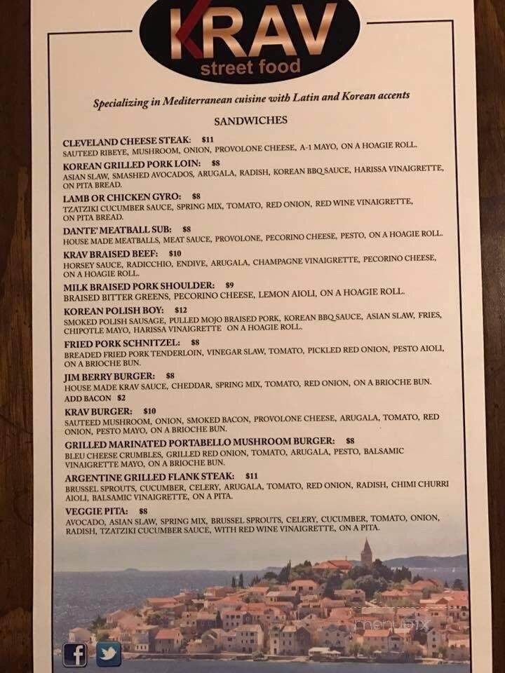Krav Street Food - Avon Lake, OH menu_pic