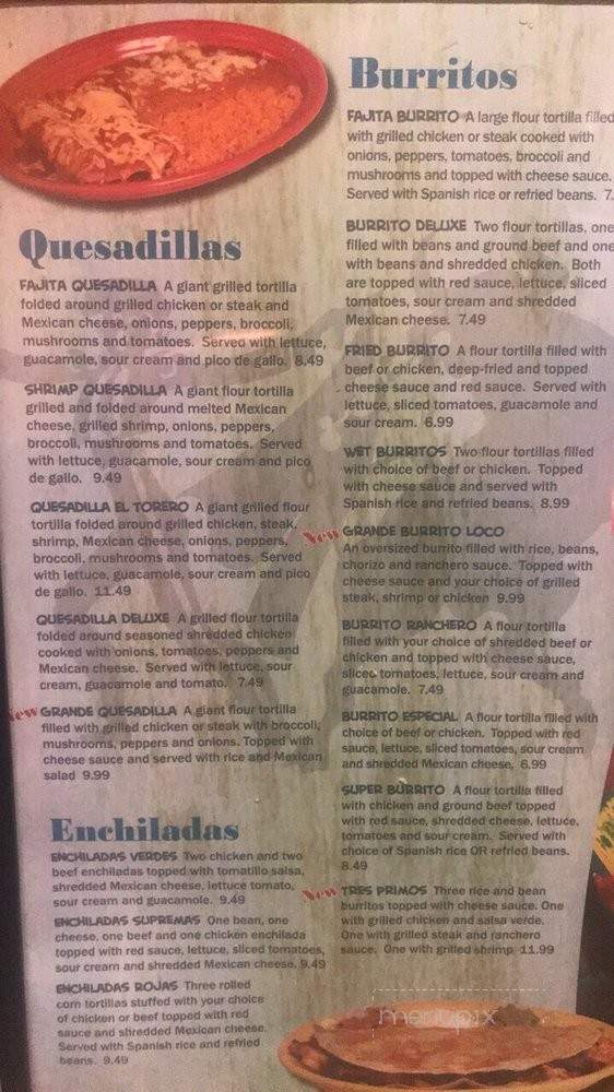 Pueblo Real - Chesterland, OH menu_pic