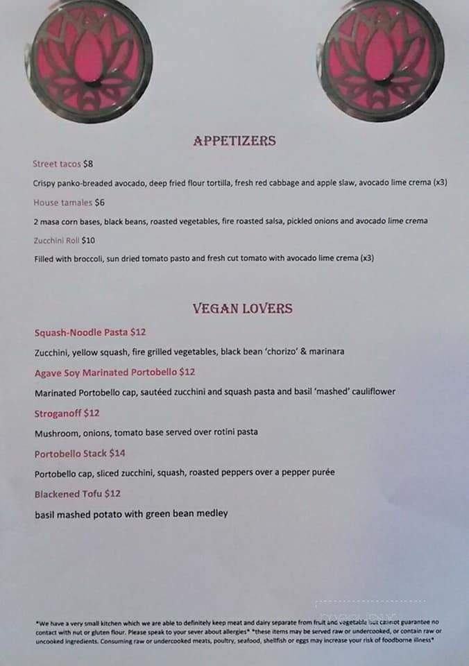 Water Garden Cafe - Cleveland, OH menu_pic