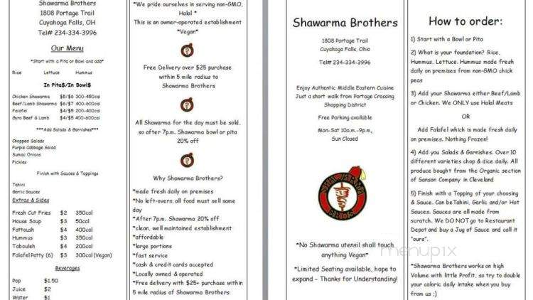 /31150903/Shawarma-Brothers-Menu-Cuyahoga-Falls-OH - Cuyahoga Falls, OH