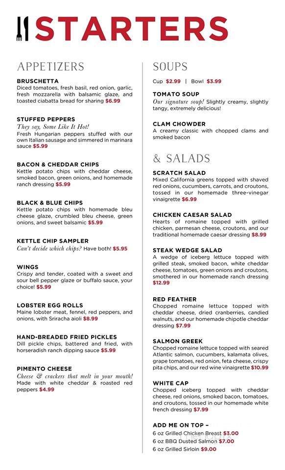 Scratch - Lisbon, OH menu_pic
