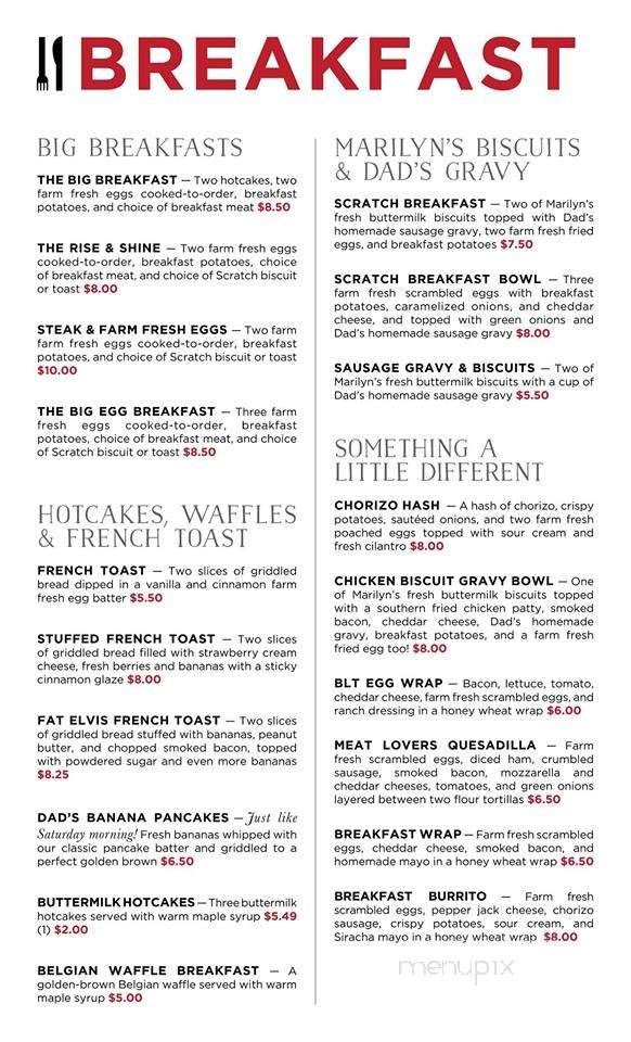 Scratch - Lisbon, OH menu_pic