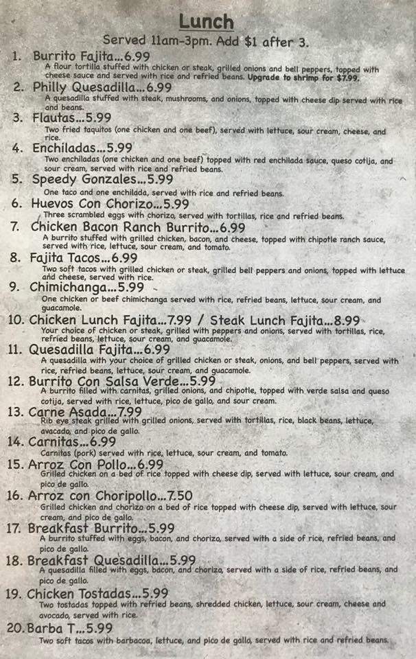 Mesa - Massillon, OH menu_pic