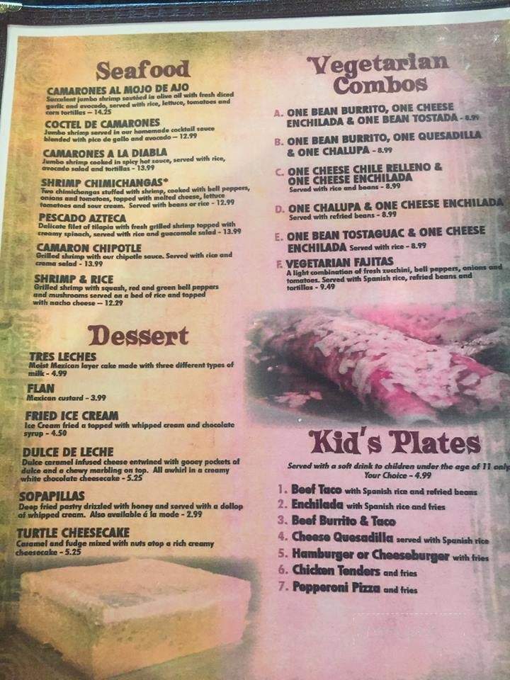 Tres Amigos - Monroe, OH menu_pic