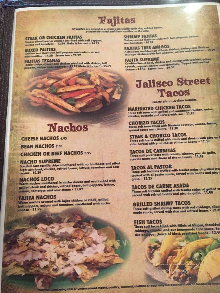 Tres Amigos - Monroe, OH menu_pic