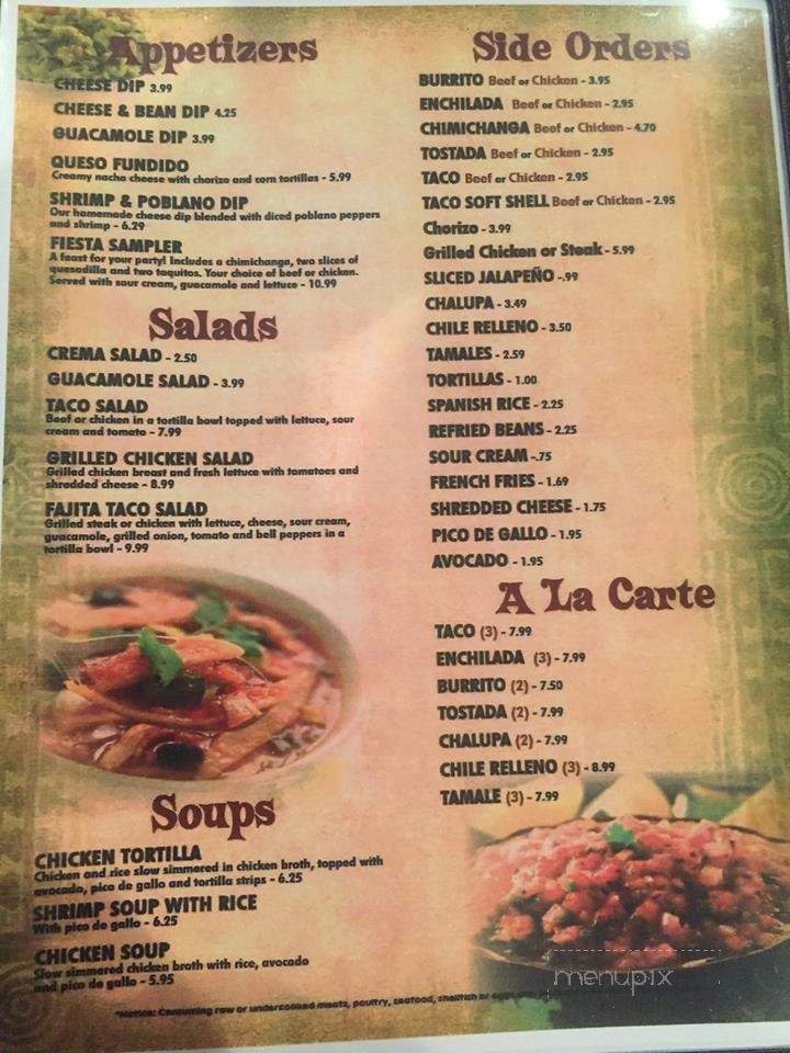 Tres Amigos - Monroe, OH menu_pic