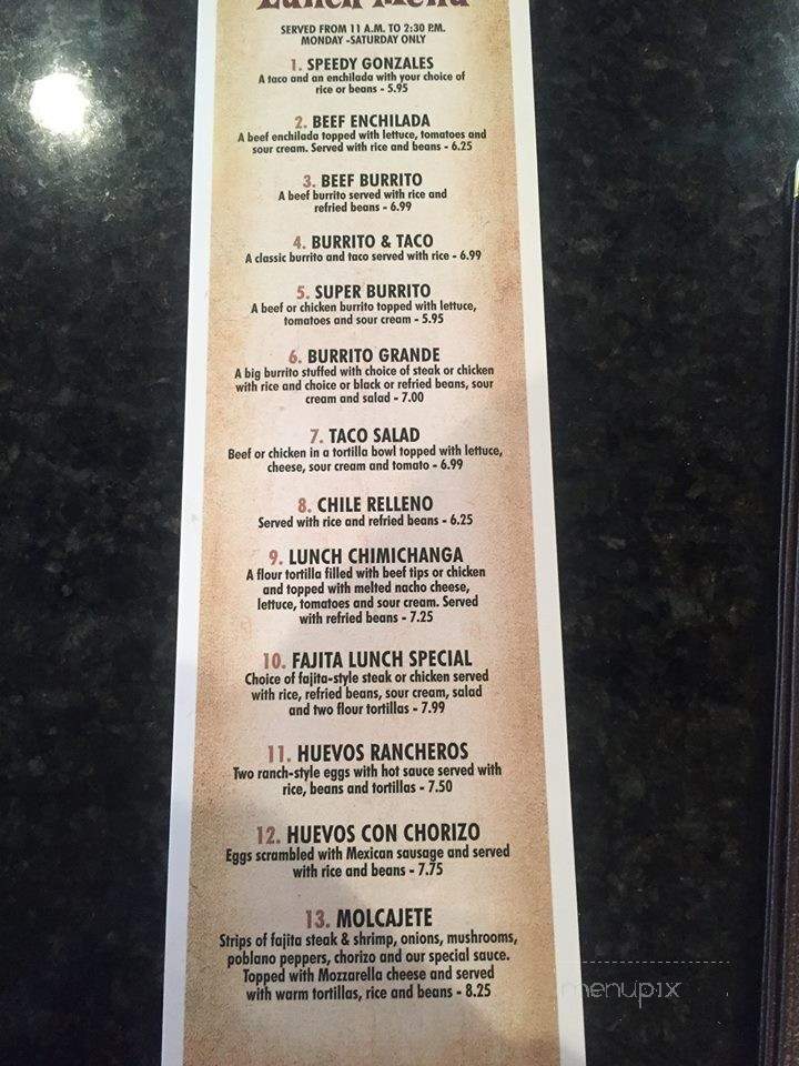 Tres Amigos - Monroe, OH menu_pic