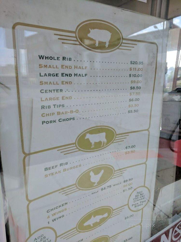 J&W Bar-B-Que - Cincinnati, OH menu_pic