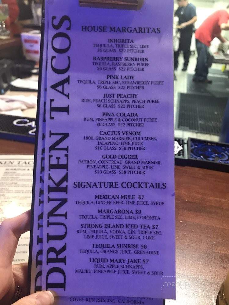 Drunken Tacos - Cincinnati, OH menu_pic
