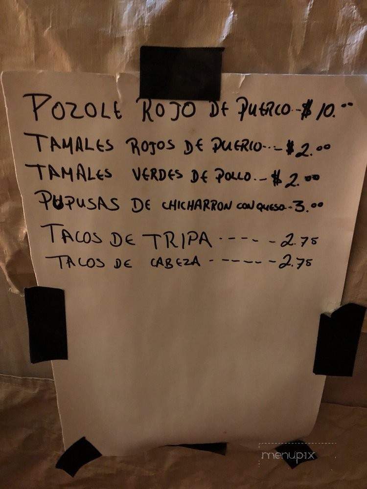 Taquitos Uruapan - Cincinnati, OH menu_pic
